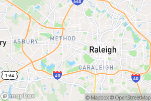 Map of location (roughly southwest Raleigh, NC)