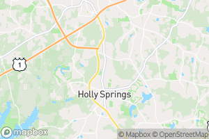 Map of location (roughly Holly Springs, NC)